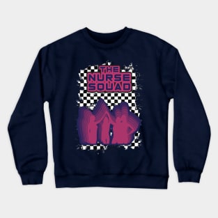 The Nurse Squad - Retro TV Flair Fuchsia Crewneck Sweatshirt